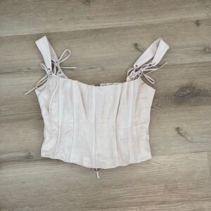 Vrg Girl Tan Corset Top